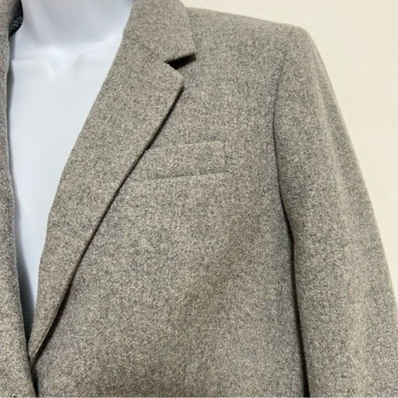 J. Crew Gray Wool Blend Blazer Size 10 - Picture 3 of 11